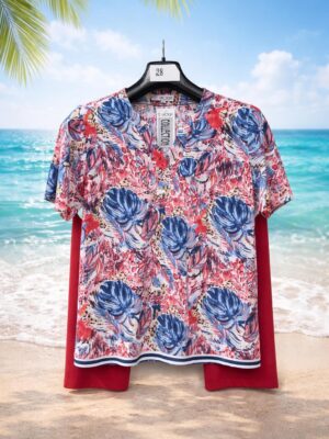 victor collection women’s tropical printed co ord set