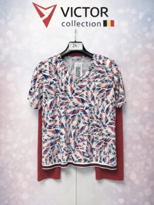 women's printed casual top – victor collection
